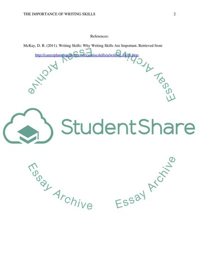 Why are strong writing skills important to your success in education or a career