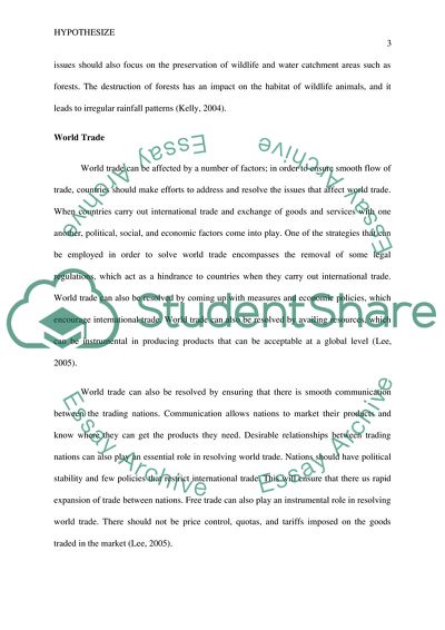 World Trade and Environmental Issues