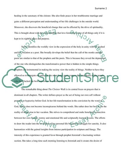 Cloister Walk, Norris