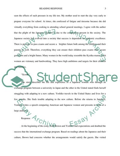 Summary and response