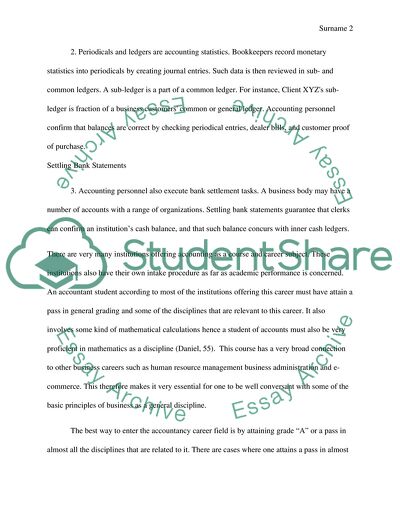 Accounting as a Career and the Financial Coverage Process