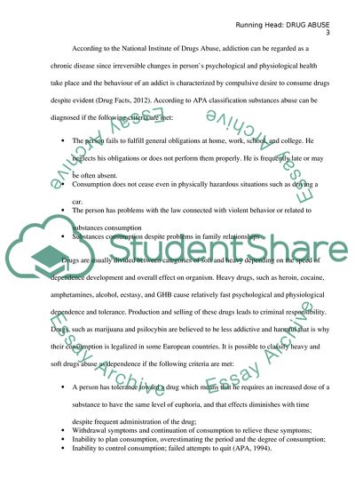 Drug Abuse Information