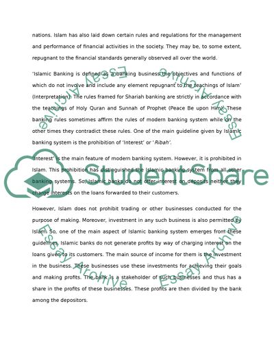 Treasury Department Improvement in Islamic Banks