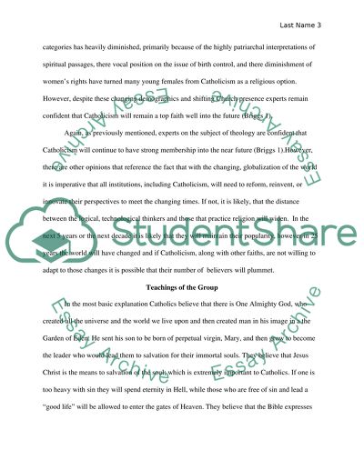 History of the Group: Forms and Denominations of Christianity