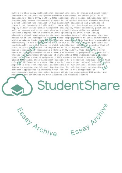 International Human Resource Management