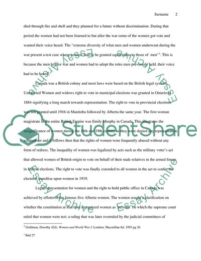 Women and Politics in Canada