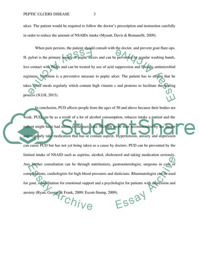 Peptic Ulcers Disease