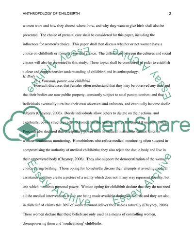 Anthropology of Childbirth: Where, How and Why