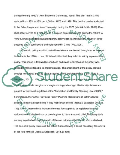 Chinese Gender Imbalance