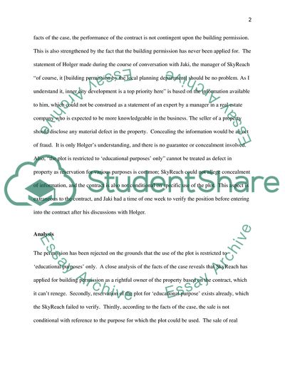 Law of Contract Assessment