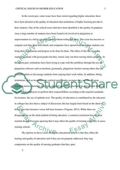 education of today essay