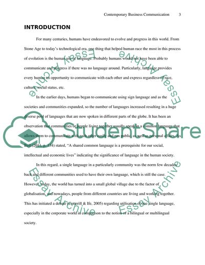 Contemporary Business Communication In A Globalised World