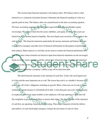 Financial statements in corporations