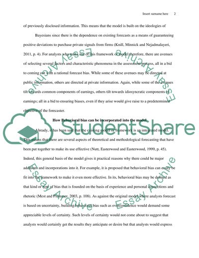 Investment class assignment (behavioral bias)