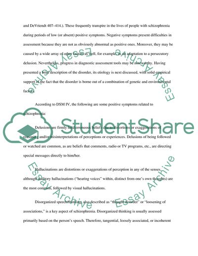 Etiology and Treatment of Schizophrenia