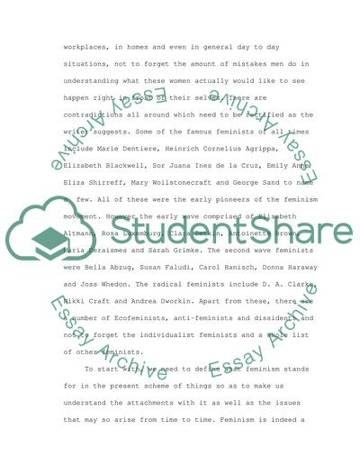 Feminism: Are We Headed in the Right Direction