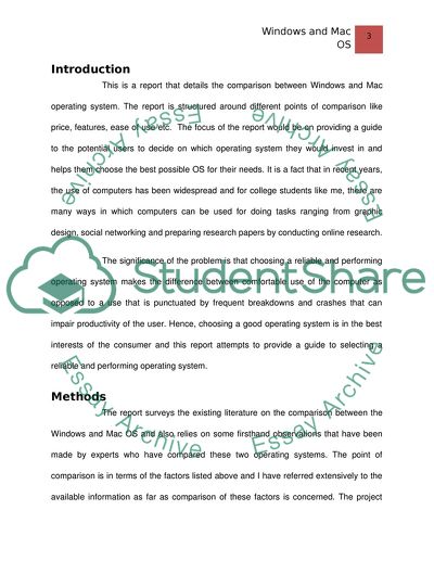 The Comparison between Windows and Mac Operating System