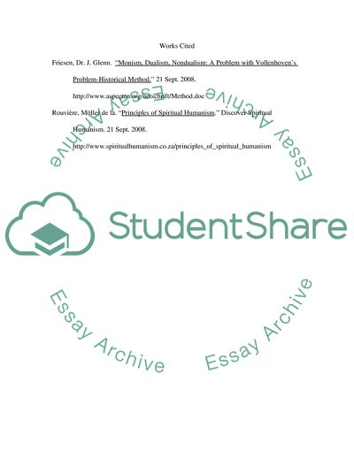 Dualistic Vision and Spirituality