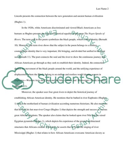 The Negro Speaks of Rivers by Langston Hughes