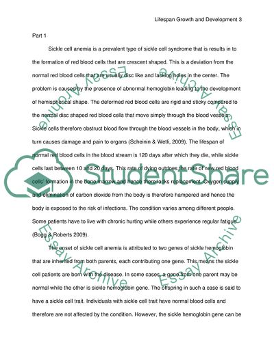 Lifespan Growth and Development: Sickle Cell Anemia