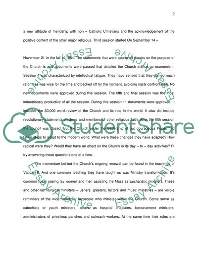 The 2nd Vatican Council: The History