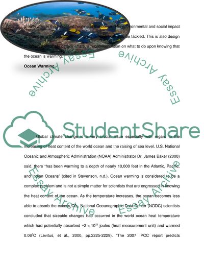 Global Warming of the Ocean