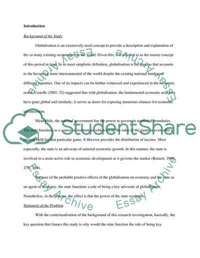 The Paradoxical Relationship of Globalization and the State