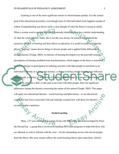 Fundamentals of Pedagogy