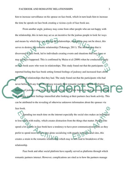 Facebook and Romantic Relationships