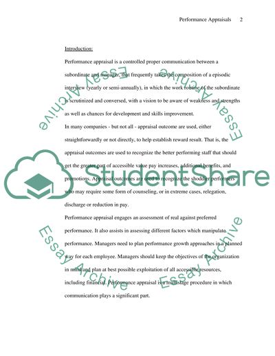 Performance Appraisals