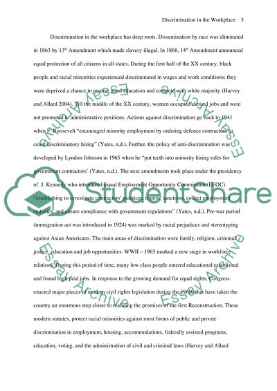 Discrimination in the workforce