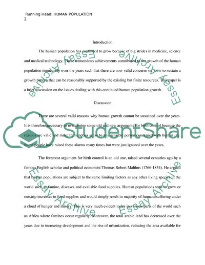 Human Population: Arguments for and Against Birth Control