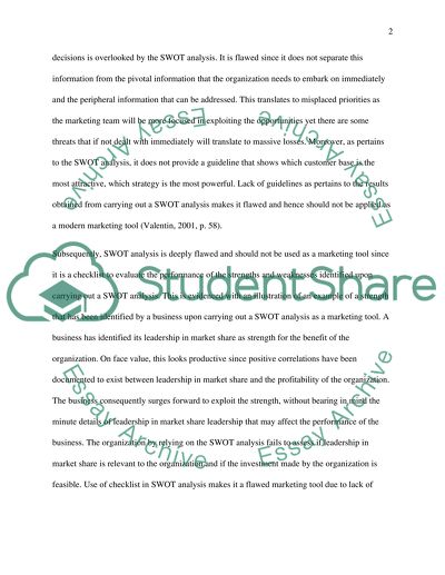 SWOT Analysis Is Deeply Flawed and Should Not Be Applied as a Modern Marketing Tool