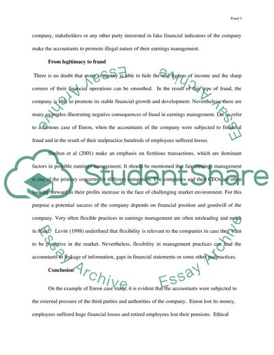 The Continuum from Legitimacy to Fraud