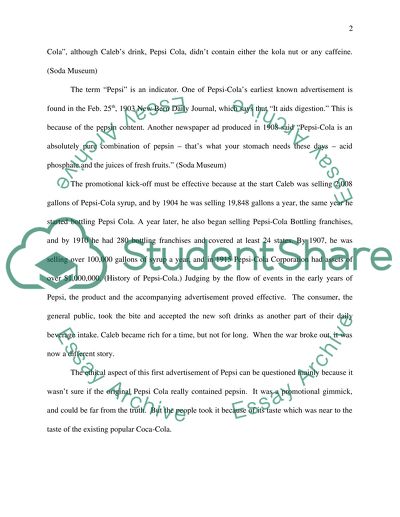 The product Pepsi Cola