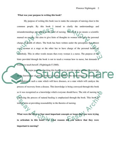 Beliefs Of Florence Nightingale On Nursing