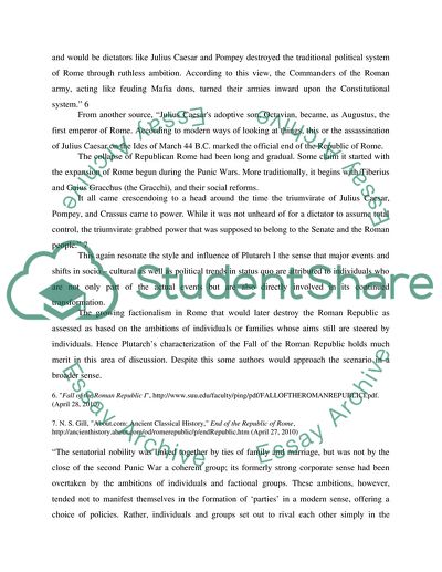 Plutarch - Fall of the Roman Republic