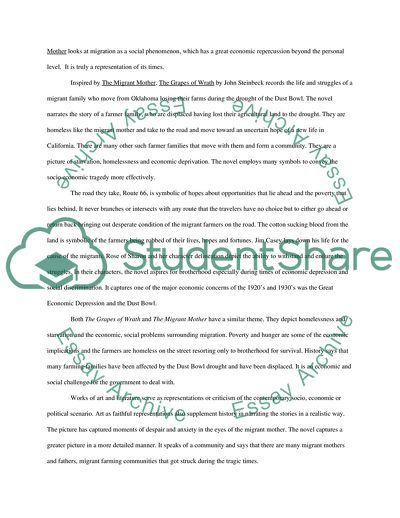 The Grapes of Wrath and The Migrant Woman