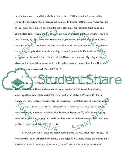 The reason of Iraq war