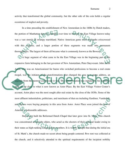 East Village in New York City