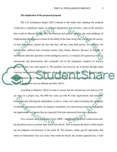 A US Intelligence Service -- DNI