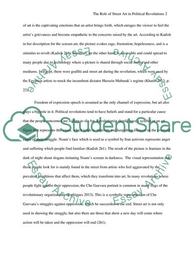 Street art and political revolution