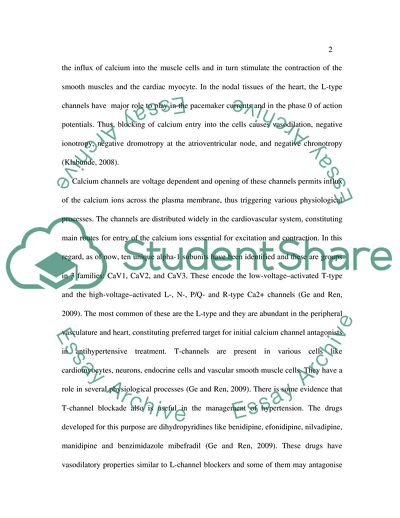 L-Type Calcium Channels for the Treatment of Hypertension