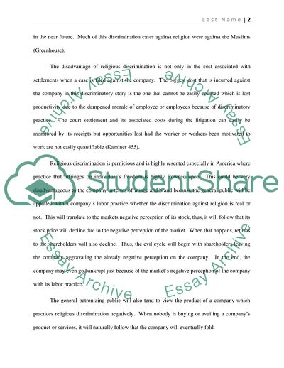 Pros and Cons of Religious Discrimination in the Workplace