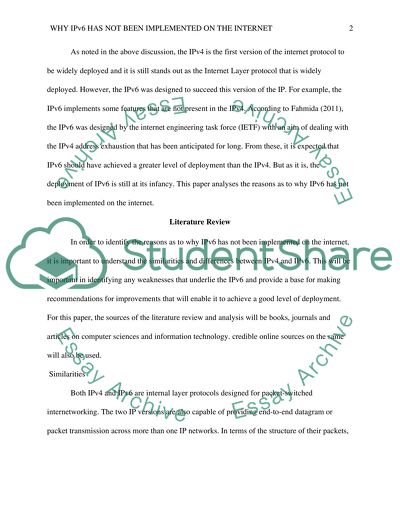 Similarities and Differences between IPv4 and IPv6