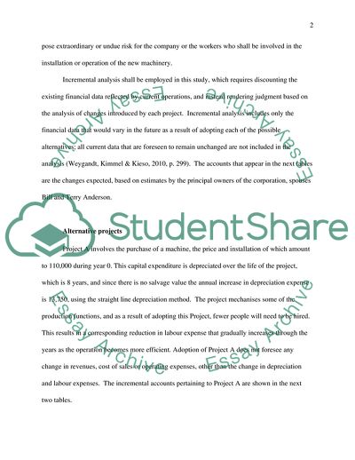 BTA Machine and Tools - Appraisal of a Capital Expenditure Project