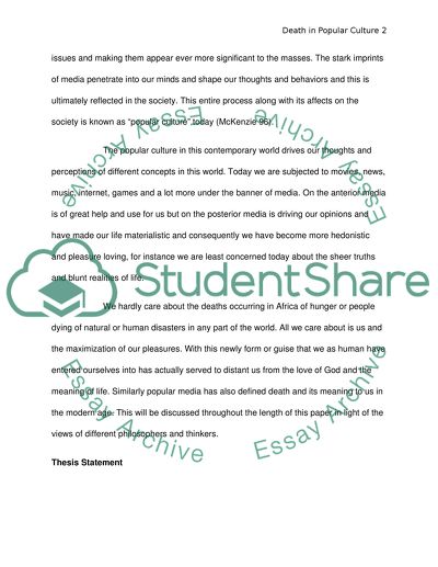 Death in Popular Culture