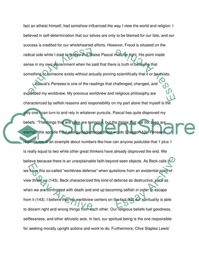 Philosophical view about notions about humans and the vast universe that we live in