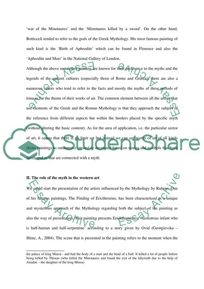 The Appeal of Classical Mythology for Artists and Patrons