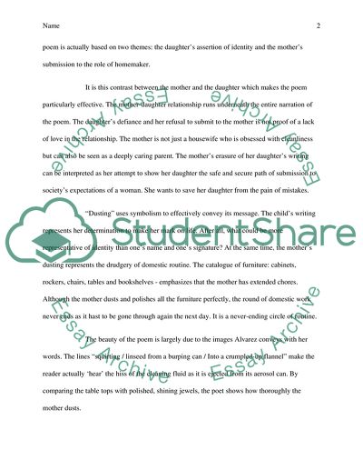 Dusting response paper